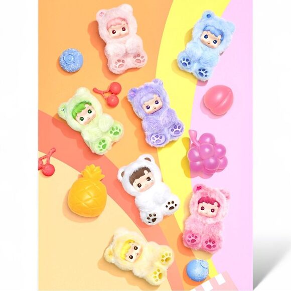 Haci Pupu Gummy Bear Series Vinyl Plush Pendant Blueberry - Picture 15 of 16